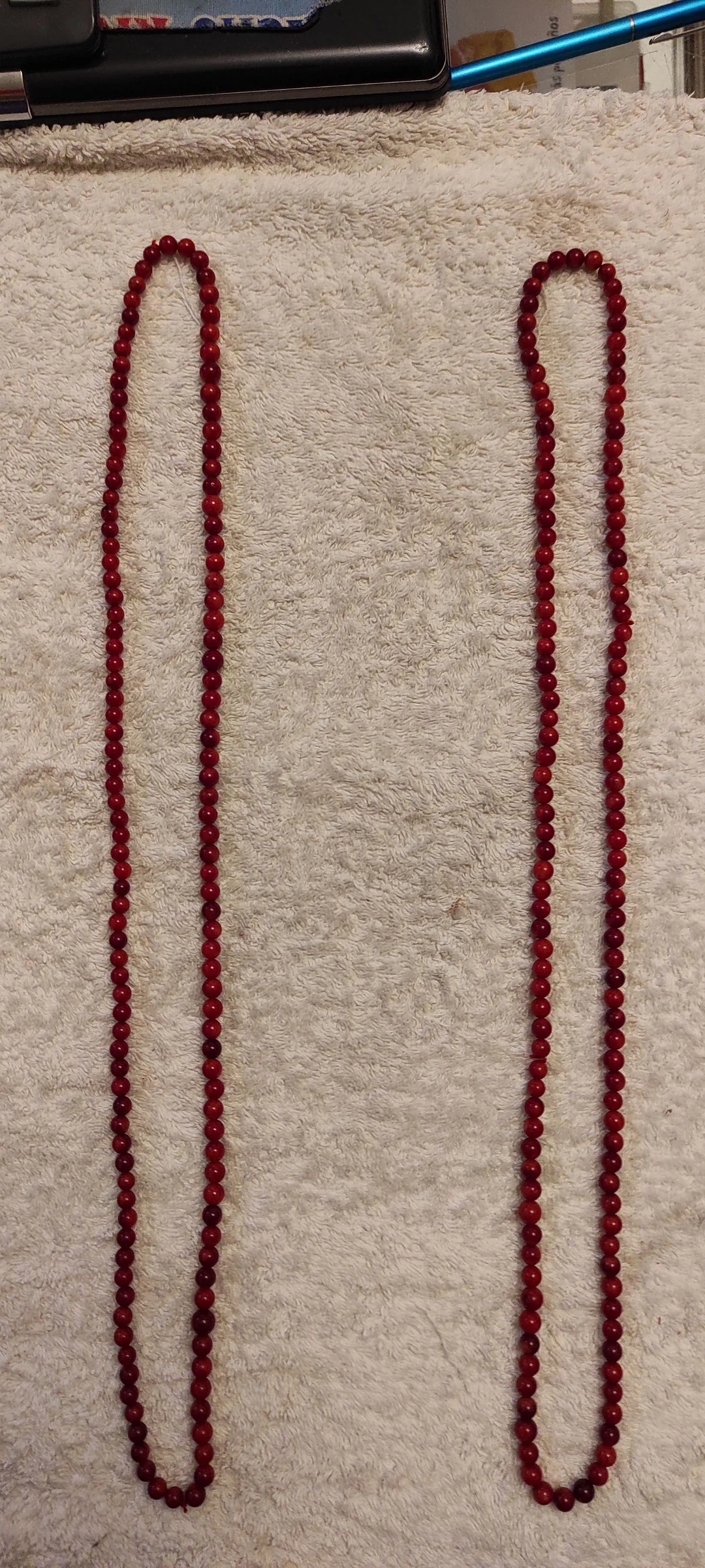 Colar bolas coral bambu 80 cm – photo 5
